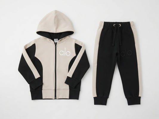 Toddler & Boys Active Tracksuit Set – Full Zip Warm Fleece Outfit